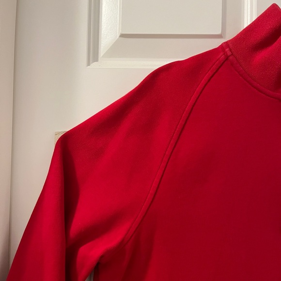 Lacoste Quarter-Zip Sweatshirt - Size 3 (S) - Red - Picture 4 of 13
